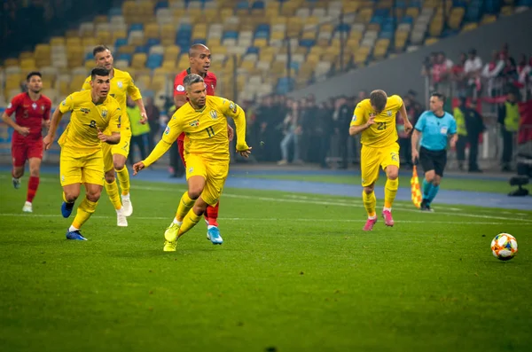 Kyiv Ukraine Outubro 2019 João Mario Durante Partida Qualificação Uefa — Fotografia de Stock