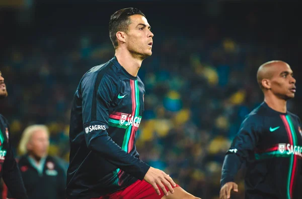 Kyiv Ucraina Ottobre 2019 Cristiano Ronaldo Sessione Allenamento Durante Partita — Foto Stock