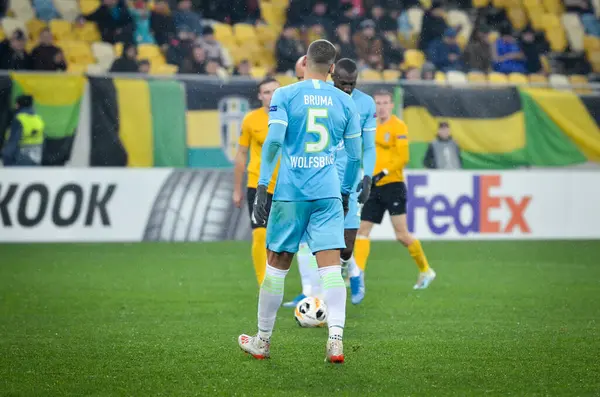 Lviv Ukraine Novembro 2019 Jogador Jeffrey Bruma Durante Jogo Uefa — Fotografia de Stock