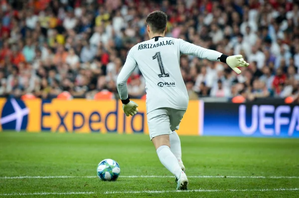 Istambul Turquia Agosto 2019 Kepa Arrizabalaga Durante Partida Das Finais — Fotografia de Stock