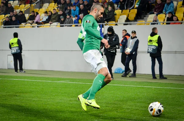 Lviv Ukraine November 2019 Loic Perrin Player Uefa Europa League — Stock fotografie