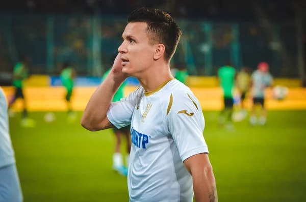 Dnipro Ucrania Septiembre 2019 Jugador Yevhen Konoplyanka Durante Partido Amistoso — Foto de Stock