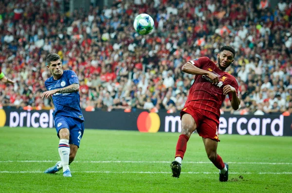 Isztambul Törökország 2019 Augusztus Christian Pulisic Player Uefa Super Cup — Stock Fotó