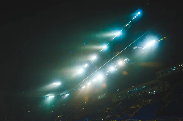 Kharkiv Ukraine December 2019 General View Stadium Close Lighting System — Stockfoto