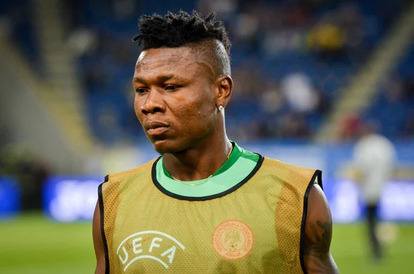 Dnipro Ukraine September 2019 Pemain Samuel Kalu Selama Pertandingan Persahabatan — Stok Foto