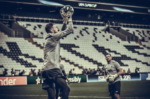 이스탄불 2019 Andy Lonergan Training Session Uefa Super Cup Final — 스톡 사진