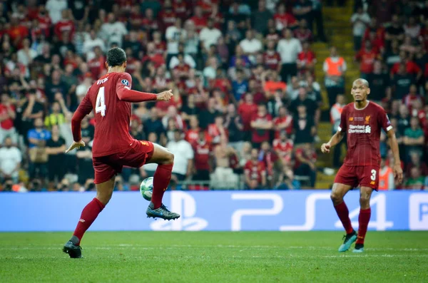 Istanbul Turkey August 2019 Virgil Van Dijk Player Uefa Super — стокове фото