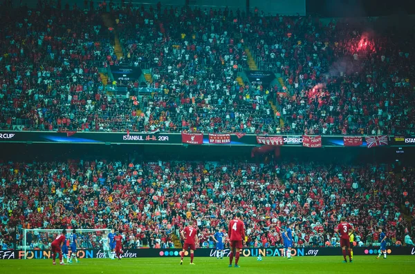 Стамбул Туреччина Серпня 2019 Футболіст Під Час Матчу Суперкубка Уефа — стокове фото