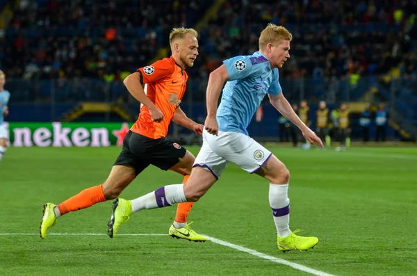 KHARKIV, UKRAINE - September 18, 2019: Kevin De Bruyne during the UEFA Champions League match between Shakhtar Donetsk vs Manchester City (England), Ukraine