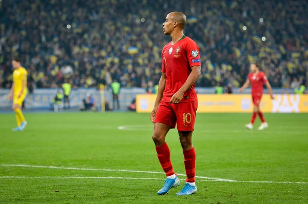 Kiev Oekraïne Oktober 2019 Joao Mario Speler Tijdens Kwalificatiewedstrijd Uefa — Stockfoto