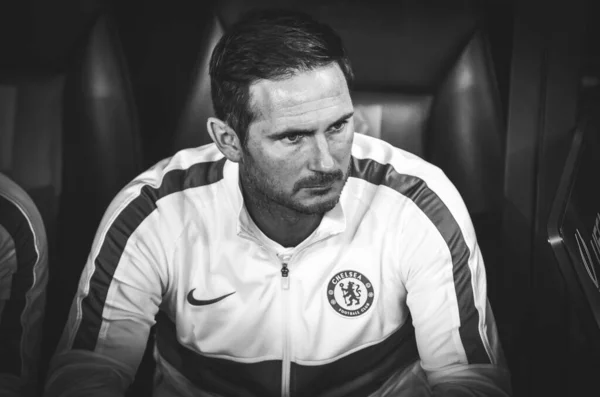 Istanbul Turkey August 2019 Coach Frank Lampard Referee Uefa Super — Stockfoto