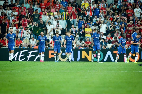 Istanbul Turkey August 2019 Emerson Chelsea Celebrates Goal Uefa Super — ストック写真