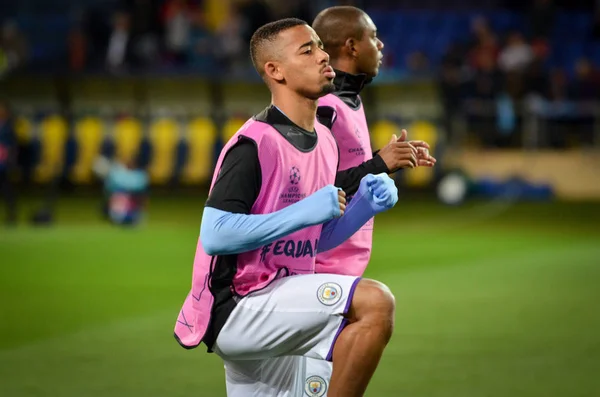 Kharkiv Ucrania Septiembre 2019 Gabriel Jesus Jugador Durante Partido Uefa — Foto de Stock