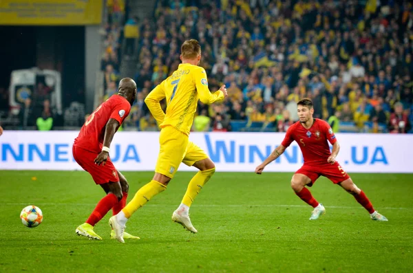 Kyiv Ukraine Outubro 2019 Danilo Pereira Durante Partida Qualificação Uefa — Fotografia de Stock