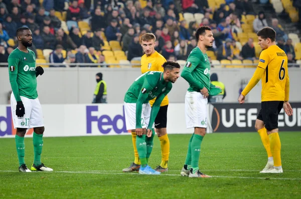 Lviv Ukraine Novembre 2019 Joueur Football Lors Match Uefa Europa — Photo