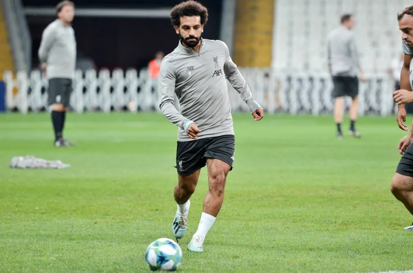 Istambul Turquia Agosto 2019 Mohamed Salah Antes Partida Das Finais — Fotografia de Stock