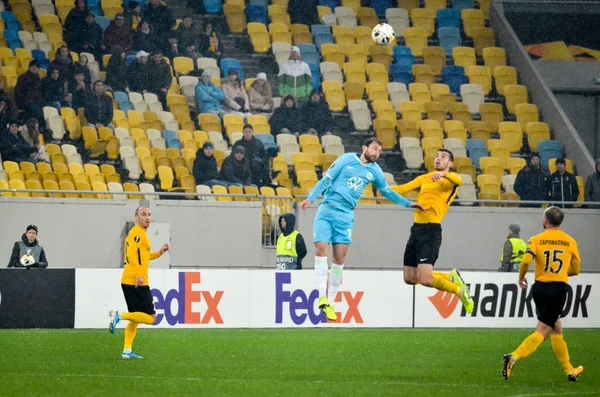 Lvov Ukrajina Listopadu 2019 Admir Mehmedi Během Utkání Uefa Europa — Stock fotografie