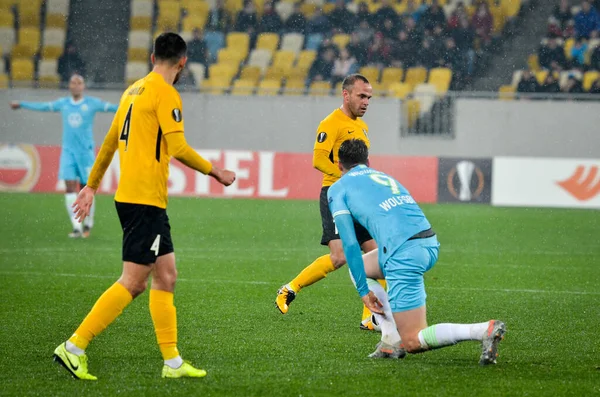 Lviv Ucrania Noviembre 2019 Jugador Weghorst Durante Partido Uefa Europa — Foto de Stock