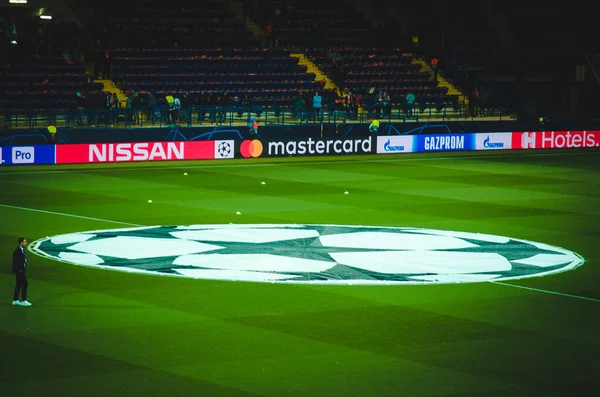 Kharkiv Ukraine Setembro 2019 Vista Geral Close Estádio Durante Jogo Imagem De Stock