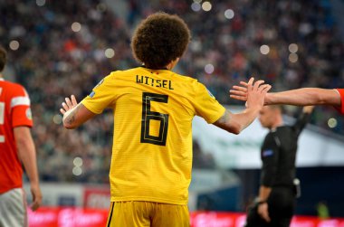 SAINT-PETERSBURG, RUSSIA - November 16, 2019:  Axel Witsel player during UEFA EURO 2020 qualifying match between national team Russia against Belgium national team, Russia