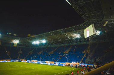 DNIPRO, UKRAINE - September 10, 2019: General view of the Dnipro Arena stadium during the friendly match between national team Ukraine against Nigeria national team, Ukraine