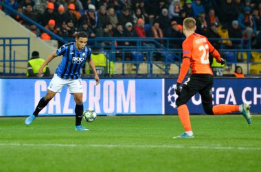 KHARKIV, UKRAINE - December 11, 2019: Luis Muriel player during the UEFA Champions League match between Shakhtar vs Atalanta Bergamasca Calcio BC (Italy), Ukraine