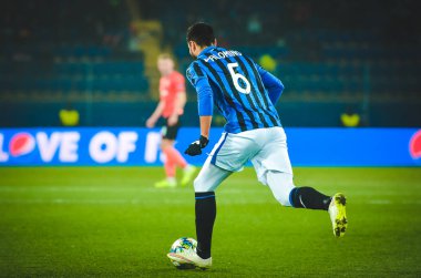 KHARKIV, UKRAINE - December 11, 2019: Jose Luis Palomino player during the UEFA Champions League match between Shakhtar vs Atalanta Bergamasca Calcio BC (Italy), Ukraine