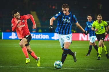KHARKIV, UKRAINE - December 11, 2019: Mario Pasalic player during the UEFA Champions League match between Shakhtar vs Atalanta Bergamasca Calcio BC (Italy), Ukraine