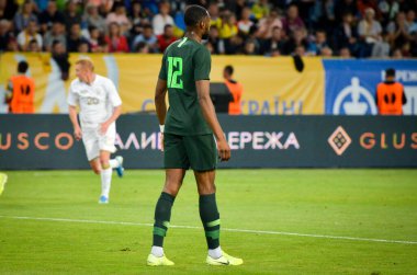 DNIPRO, UKRAINE - September 10, 2019: Semi Ajayi player during the friendly match between national team Ukraine against Nigeria national team, Ukraine