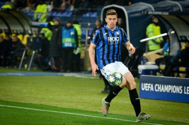 KHARKIV, UKRAINE - December 11, 2019: Robin Gosens player during the UEFA Champions League match between Shakhtar vs Atalanta Bergamasca Calcio BC (Italy), Ukraine