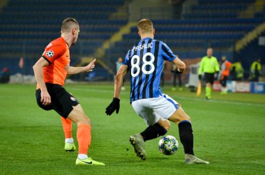 KHARKIV, UKRAINE - December 11, 2019: Mario Pasalic player during the UEFA Champions League match between Shakhtar vs Atalanta Bergamasca Calcio BC (Italy), Ukraine