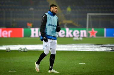 KHARKIV, UKRAINE - December 11, 2019: Jose Luis Palomino players during the UEFA Champions League match between Shakhtar vs Atalanta Bergamasca Calcio BC (Italy), Ukraine