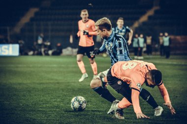 KHARKIV, UKRAINE - December 11, 2019: Papu Gomez player during the UEFA Champions League match between Shakhtar vs Atalanta Bergamasca Calcio BC (Italy), Ukraine