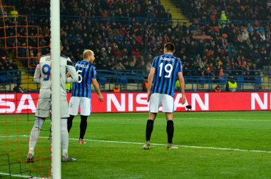 KHARKIV, UKRAINE - December 11, 2019: Pierluigi Gollini player during the UEFA Champions League match between Shakhtar vs Atalanta Bergamasca Calcio BC (Italy), Ukraine