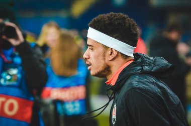 KHARKIV, UKRAINE - December 11, 2019: Taison player during the UEFA Champions League match between Shakhtar vs Atalanta Bergamasca Calcio BC (Italy), Ukraine