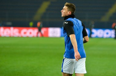 KHARKIV, UKRAINE - December 11, 2019: Robin Gosens player during the UEFA Champions League match between Shakhtar vs Atalanta Bergamasca Calcio BC (Italy), Ukraine