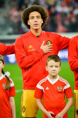 SAINT-PETERSBURG, RUSSIA - November 16, 2019: Axel Witsel player during UEFA EURO 2020 qualifying match between national team Russia against Belgium national team, Russia