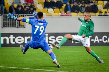 LVIV, UKRAINE - November 07, 2019: Wahbi Khazri player during the UEFA Europa League match between Alexandria (Ukraine) vs AS Saint Etienne (France), Ukraine