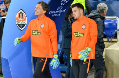 KHARKIV, UKRAINE - September 18, 2019: Andrey Pyatov during the UEFA Champions League match between Shakhtar Donetsk vs Manchester City (England), Ukraine