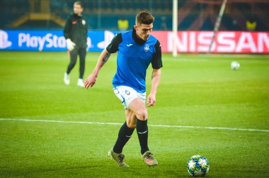 KHARKIV, UKRAINE - December 11, 2019: Robin Gosens player during the UEFA Champions League match between Shakhtar vs Atalanta Bergamasca Calcio BC (Italy), Ukraine