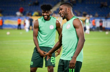 DNIPRO, UKRAINE - September 10, 2019: Joe Aribo player during the friendly match between national team Ukraine against Nigeria national team, Ukraine