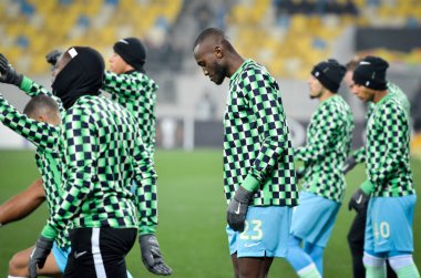 Lviv, Ukrayna - 28 Kasım 2019: Uefa Avrupa Ligi karşılaşmasında Woldria - Wolfsburg (Almanya), Ukrayna