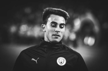 KHARKIV, UKRAINE - September 18, 2019: John Stones player during the UEFA Champions League match between Shakhtar Donetsk vs Manchester City (England), Ukraine