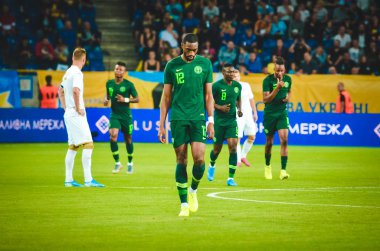 DNIPRO, UKRAINE - September 10, 2019: Semi Ajayi player during the friendly match between national team Ukraine against Nigeria national team, Ukraine