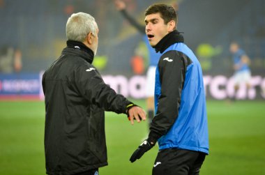 KHARKIV, UKRAINE - December 11, 2019: Ruslan Malinovskyi during the UEFA Champions League match between Shakhtar vs Atalanta Bergamasca Calcio BC (Italy), Ukraine