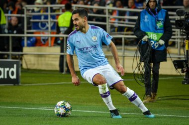 KHARKIV, UKRAINE - September 18, 2019: Ilkay Gundogan during the UEFA Champions League match between Shakhtar Donetsk vs Manchester City (England), Ukraine