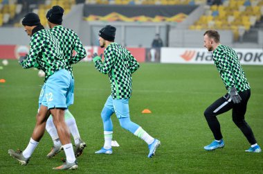 Lviv, Ukrayna - 28 Kasım 2019: Uefa Avrupa Ligi karşılaşmasında Woldria - Wolfsburg (Almanya), Ukrayna