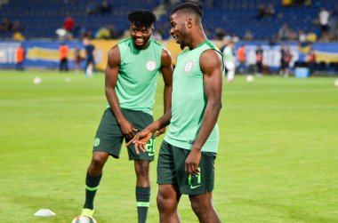 DNIPRO, UKRAINE - September 10, 2019: Joe Aribo player during the friendly match between national team Ukraine against Nigeria national team, Ukraine