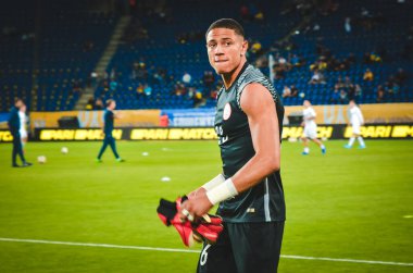 DNIPRO, UKRAINE - September 10, 2019: Leon Balogun during the friendly match between national team Ukraine against Nigeria national team, Ukraine