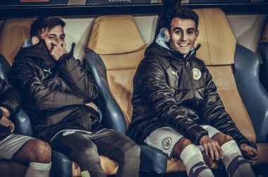 KHARKIV, UKRAINE - September 18, 2019: David Silva player during the UEFA Champions League match between Shakhtar Donetsk vs Manchester City (England), Ukraine